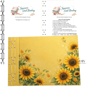 The Cross Stitch Stab Binding Sewing Template